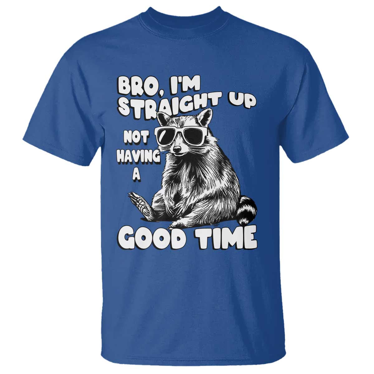 Funny Raccon Sarcastic T Shirt Bro I Am Straight Up Not Even Having A Good Time