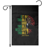 John Lewis Quote Civil Rights Garden Flag Get in Good Necessary Trouble