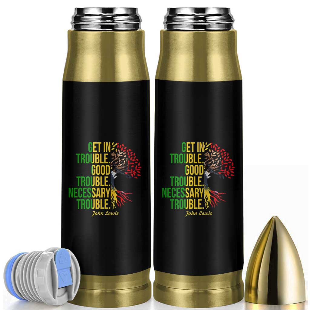 John Lewis Quote Civil Rights Bullet Tumbler Get in Good Necessary Trouble