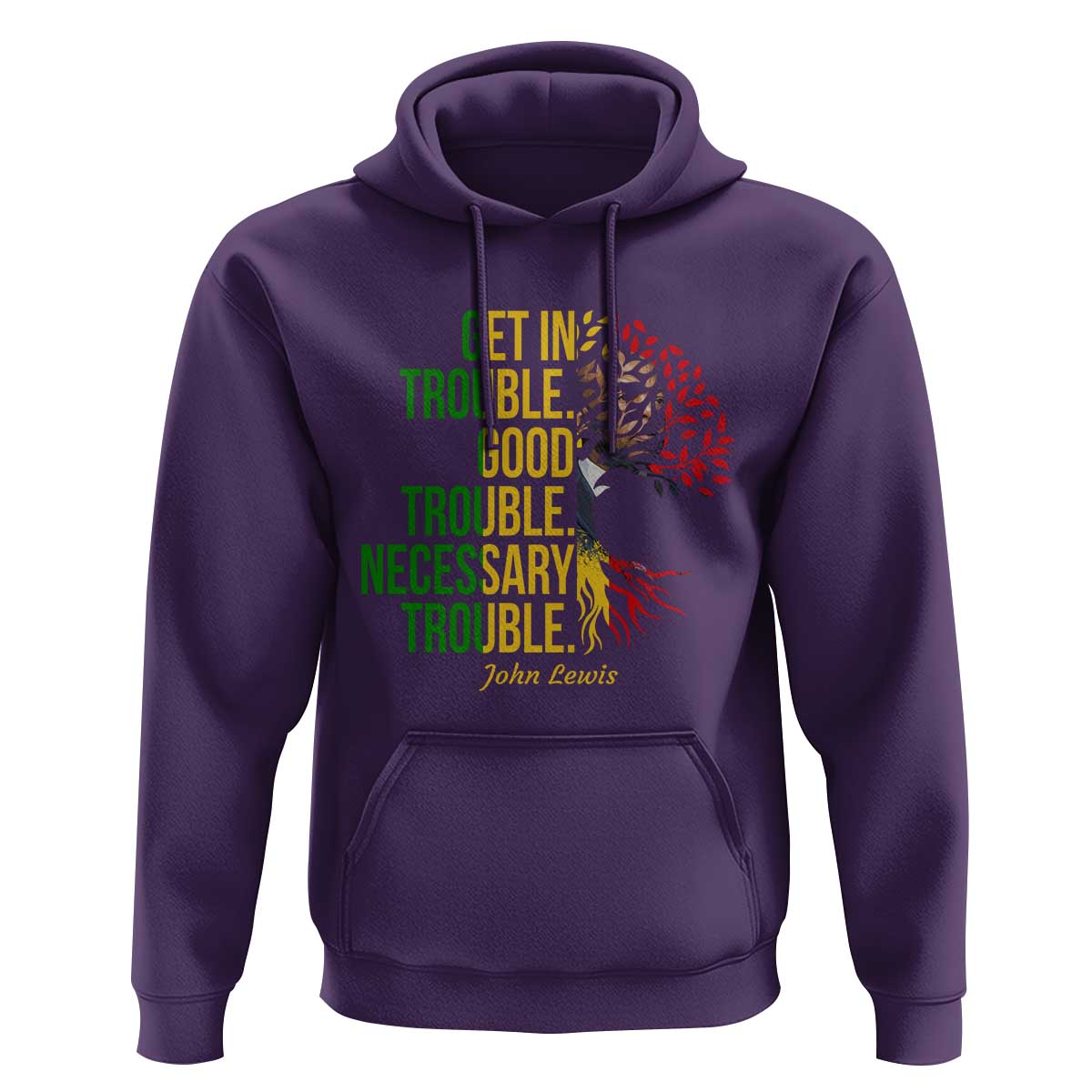 John Lewis Quote Civil Rights Hoodie Get in Good Necessary Trouble