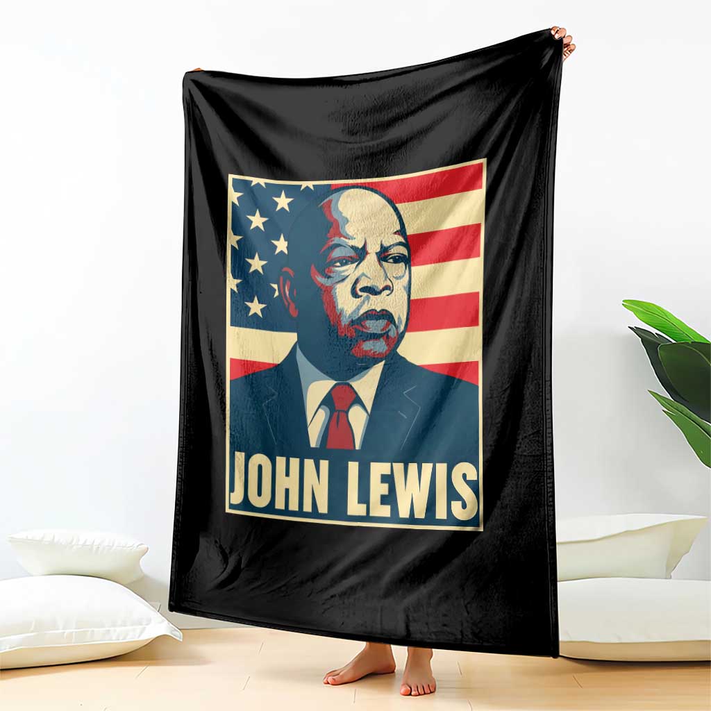 John Lewis Throw Blanket Black History Month