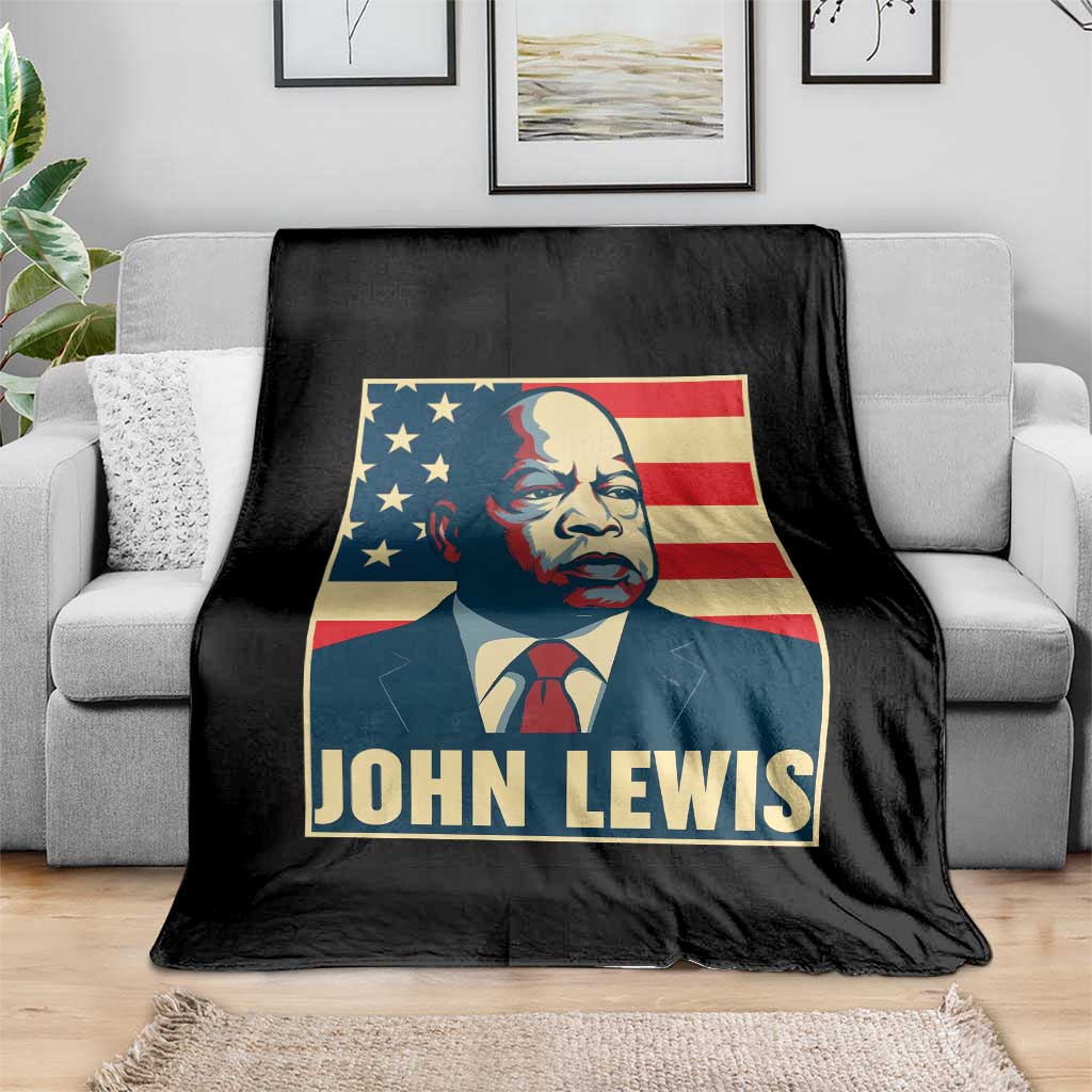 John Lewis Throw Blanket Black History Month