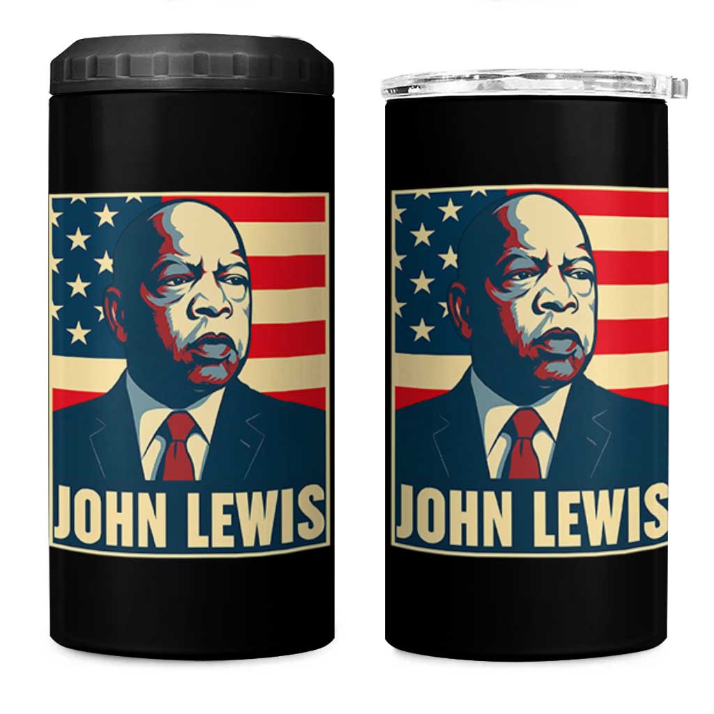 John Lewis 4 in 1 Can Cooler Tumbler Black History Month