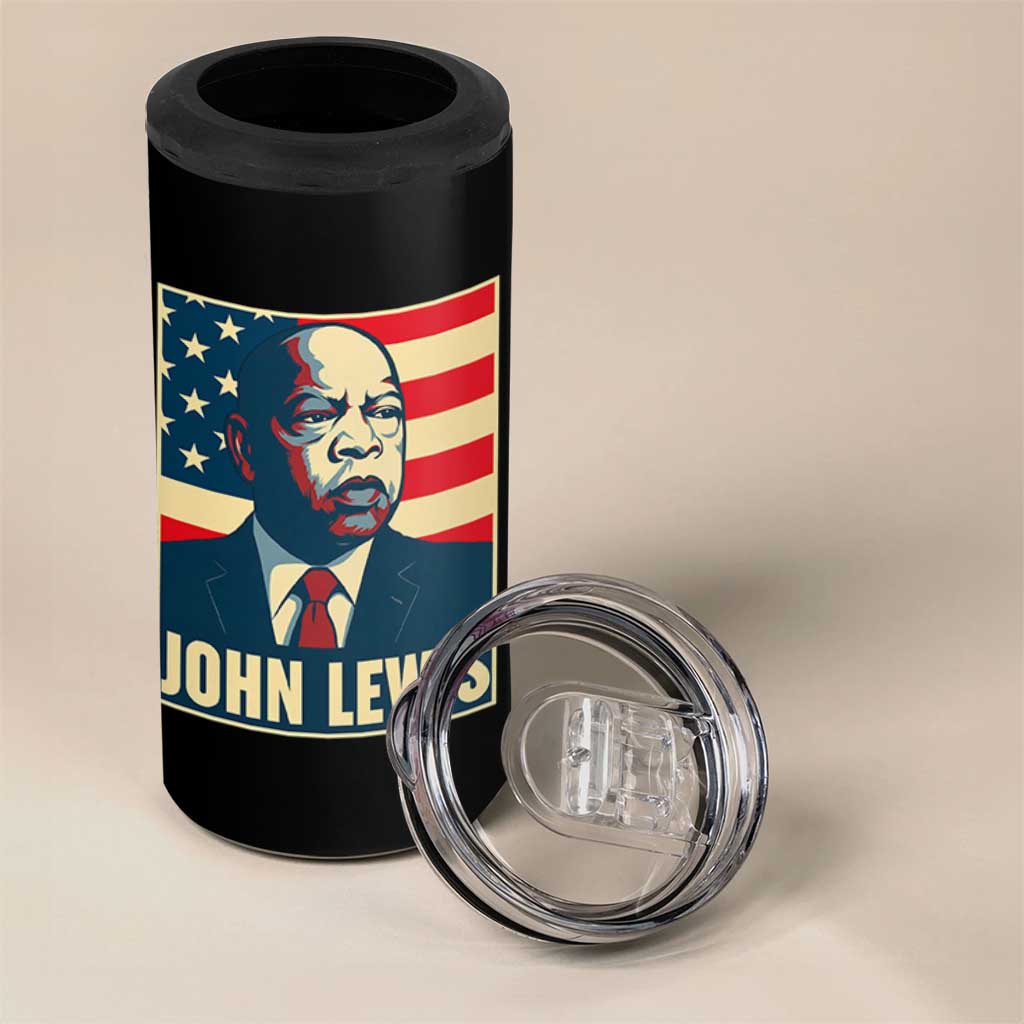 John Lewis 4 in 1 Can Cooler Tumbler Black History Month