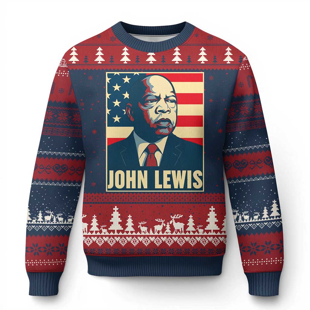 John Lewis Ugly Christmas Sweater Black History Month