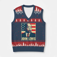 John Lewis V-Neck Knit Sweater Vest Black History Month