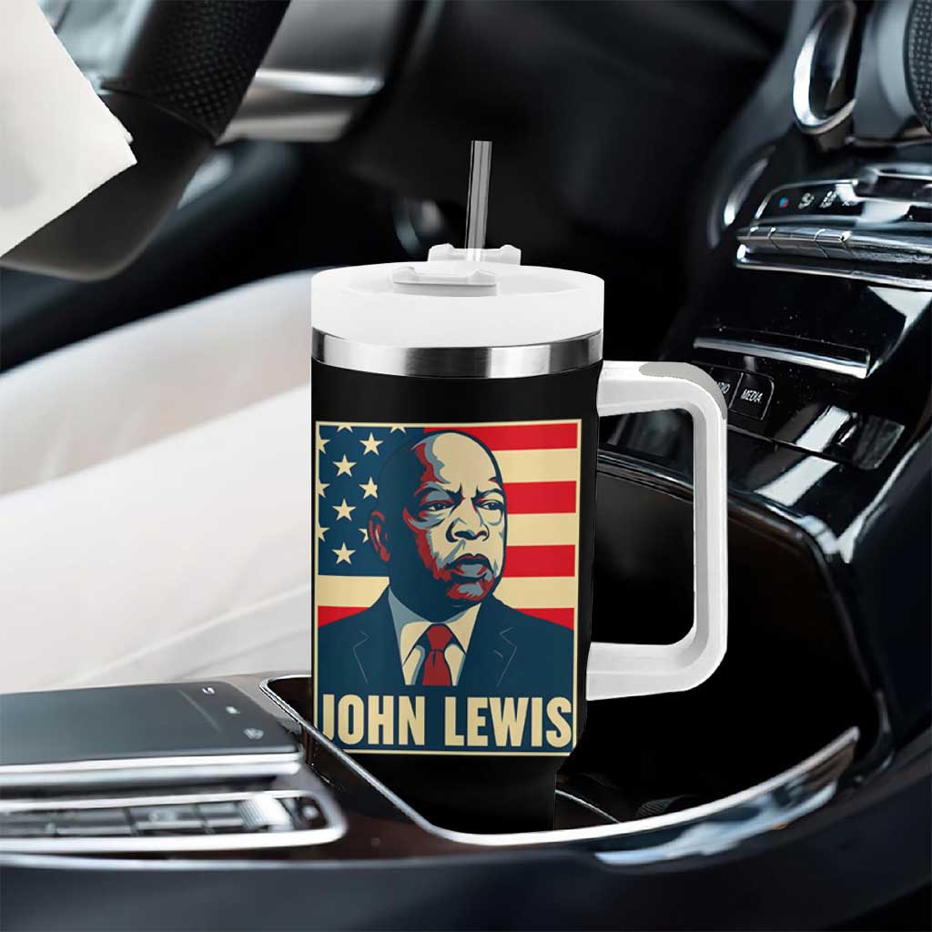 John Lewis Tumbler With Handle Black History Month