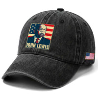 John Lewis Washed Cotton Baseball Cap Black History Month