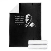 John Lewis Quote Throw Blanket Black History Good Trouble