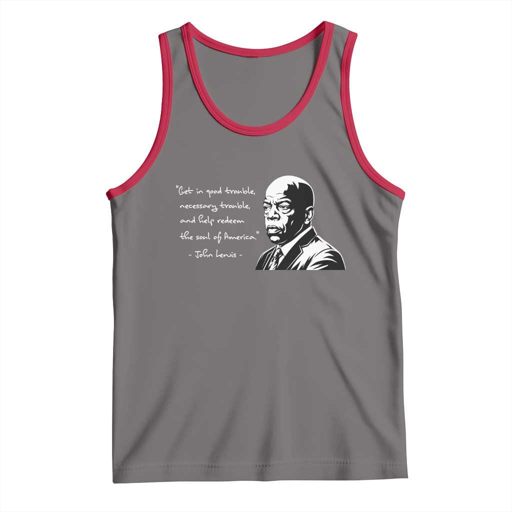 John Lewis Quote Tank Top Black History Good Trouble