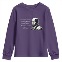 John Lewis Quote Youth Sweatshirt Black History Good Trouble