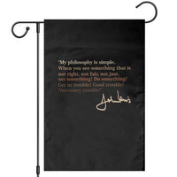 John Lewis Quote Garden Flag Black History Month