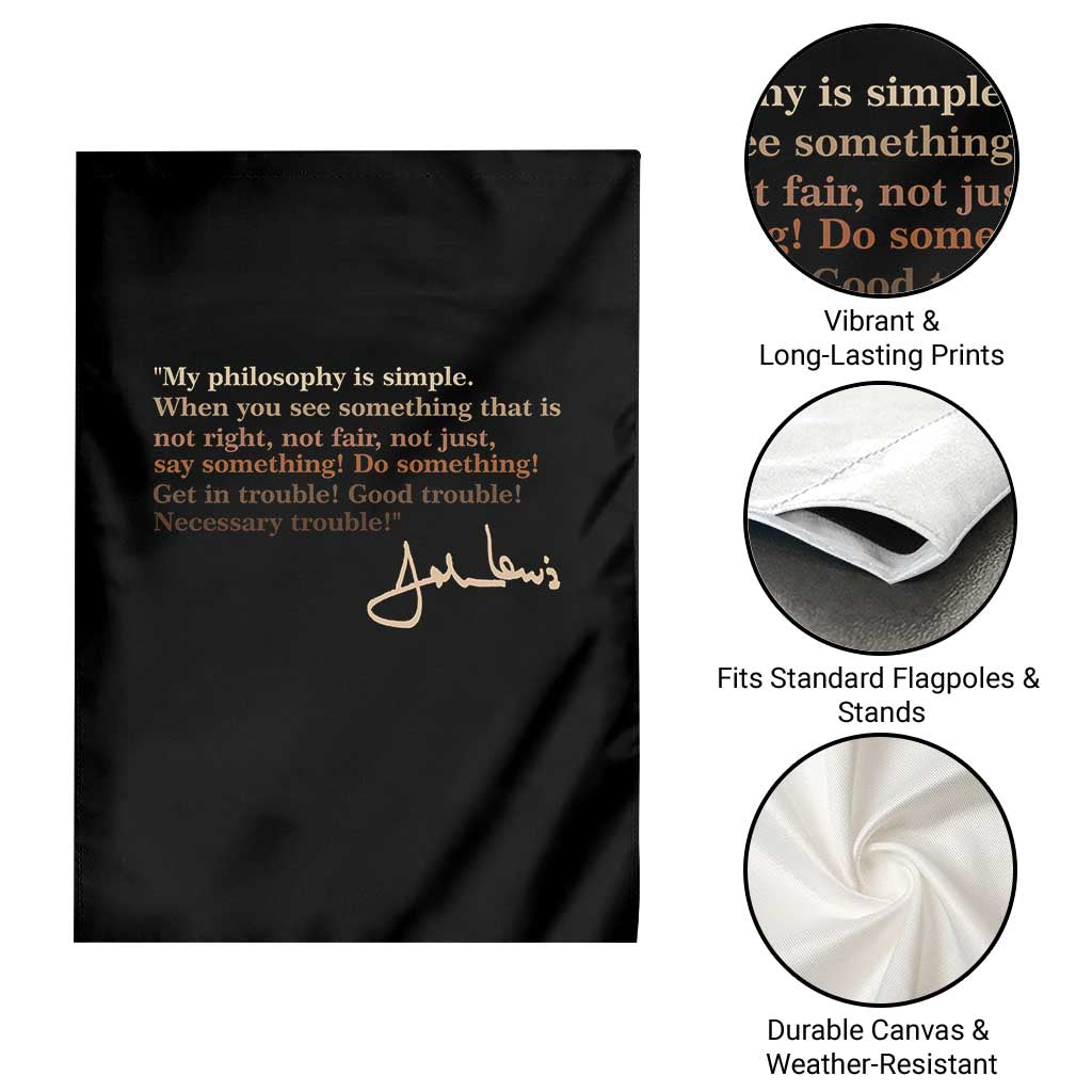 John Lewis Quote Garden Flag Black History Month