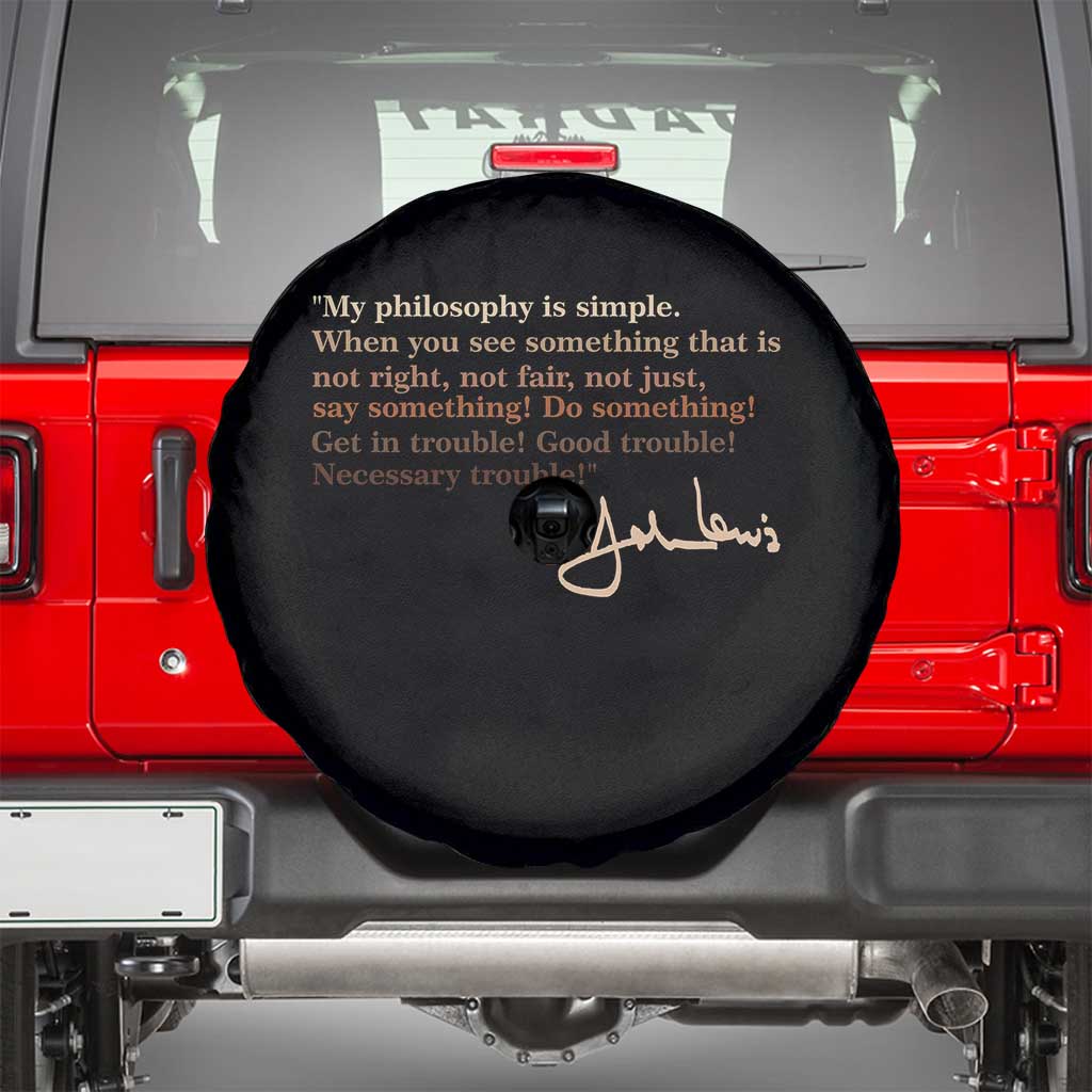 John Lewis Quote Spare Tire Cover Black History Month