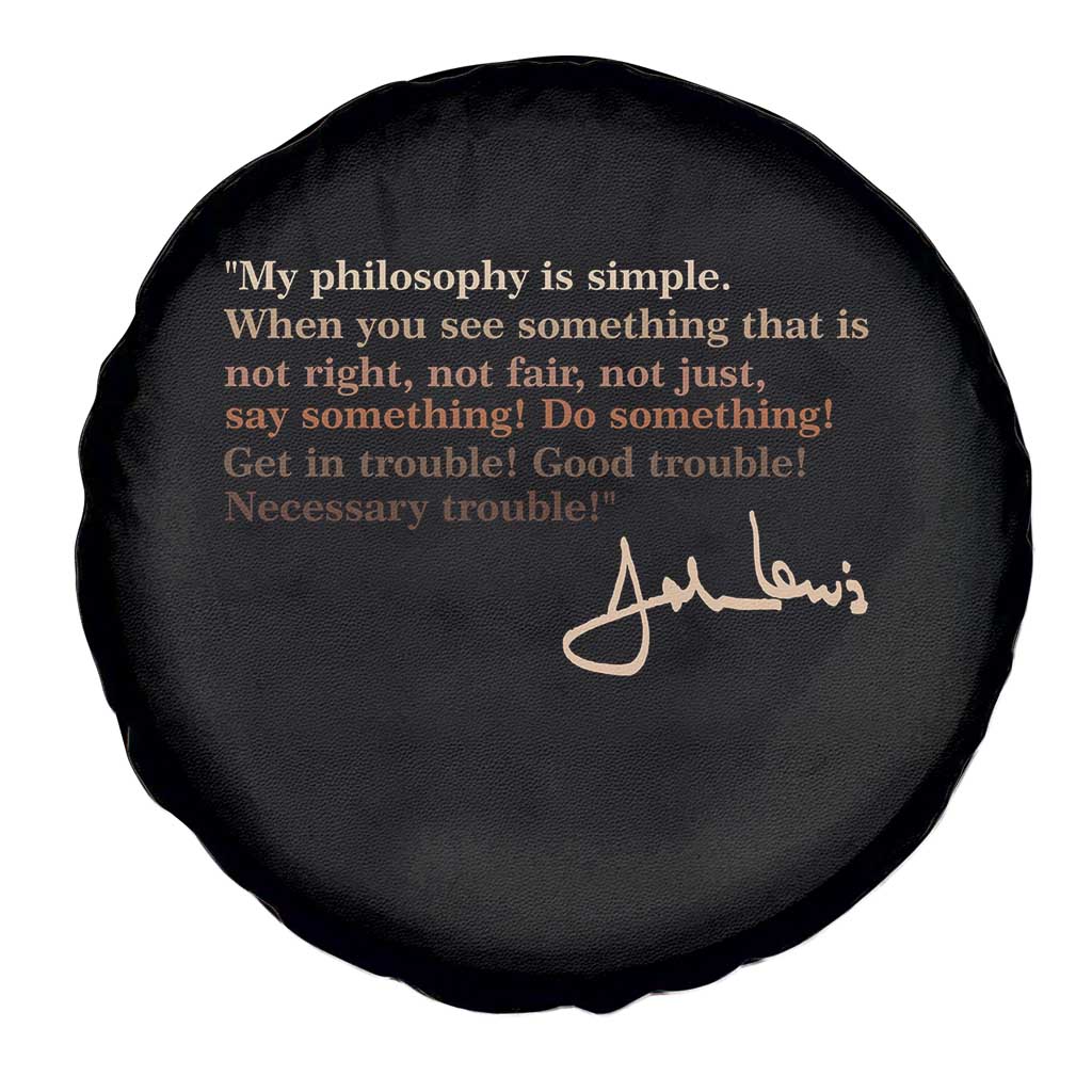 John Lewis Quote Spare Tire Cover Black History Month
