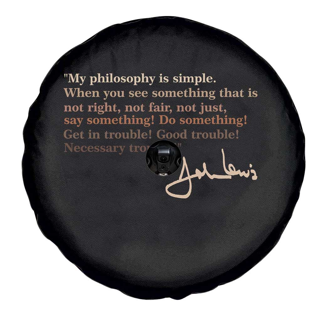 John Lewis Quote Spare Tire Cover Black History Month