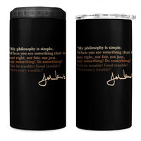 John Lewis Quote 4 in 1 Can Cooler Tumbler Black History Month