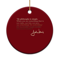 John Lewis Quote Ceramic Ornament Black History Month
