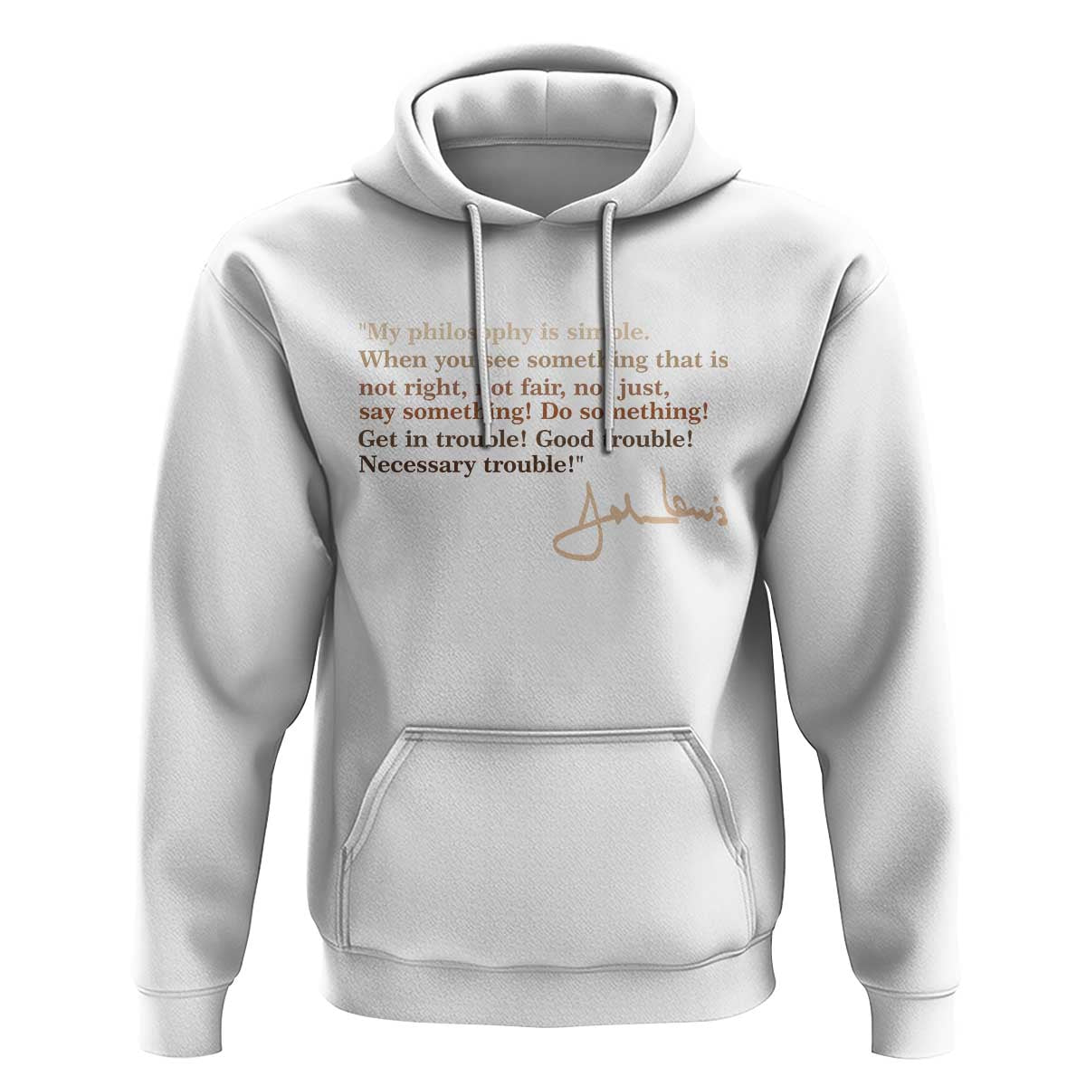 John Lewis Quote Hoodie Black History Month