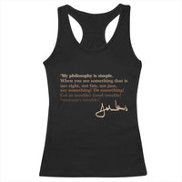 John Lewis Quote Racerback Tank Top Black History Month
