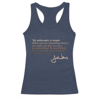 John Lewis Quote Racerback Tank Top Black History Month