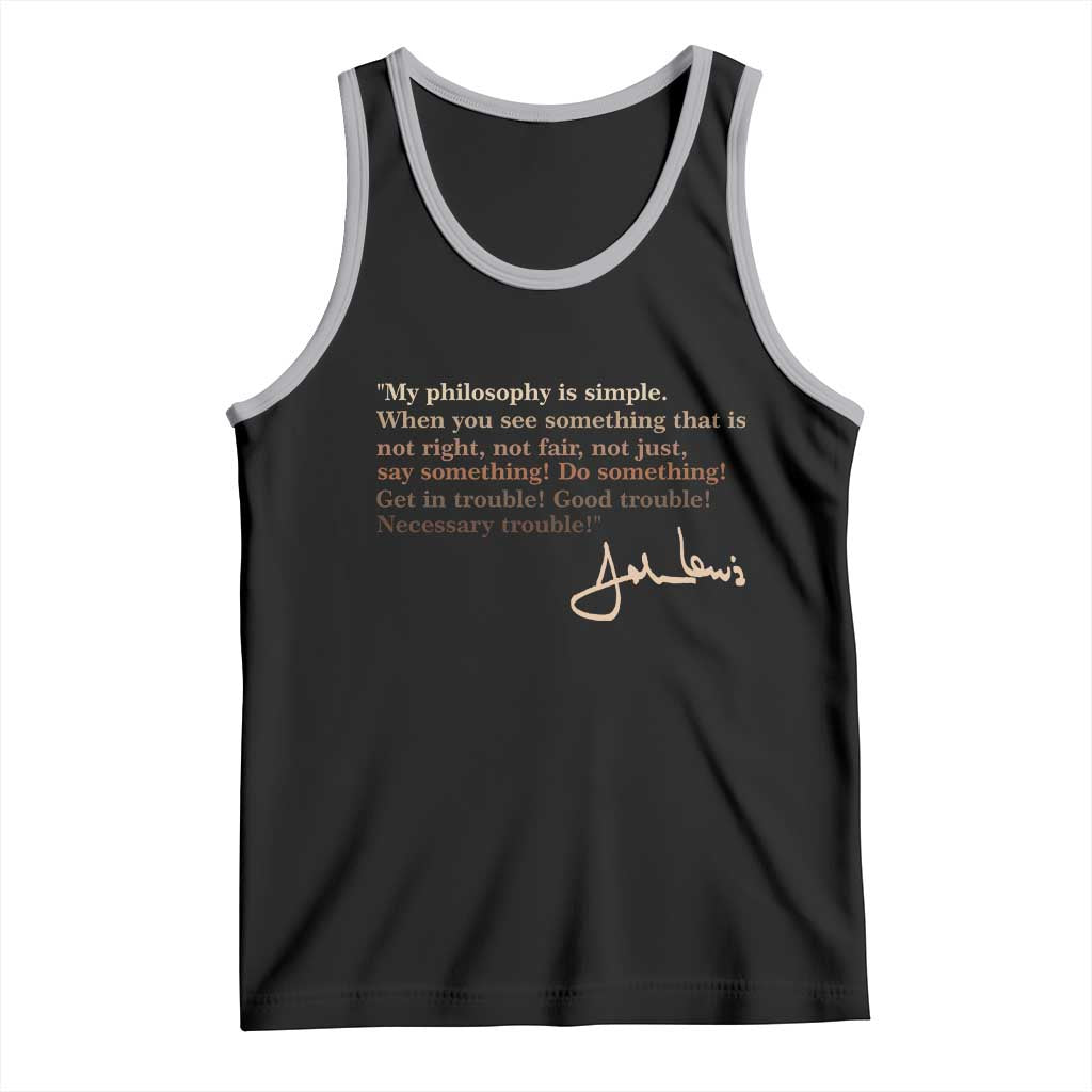 John Lewis Quote Tank Top Black History Month