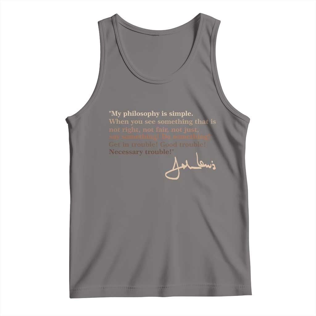 John Lewis Quote Tank Top Black History Month
