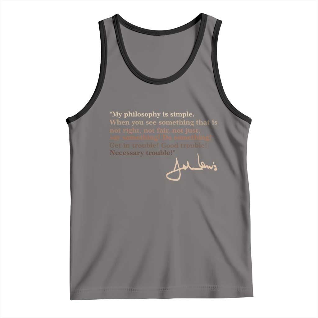John Lewis Quote Tank Top Black History Month