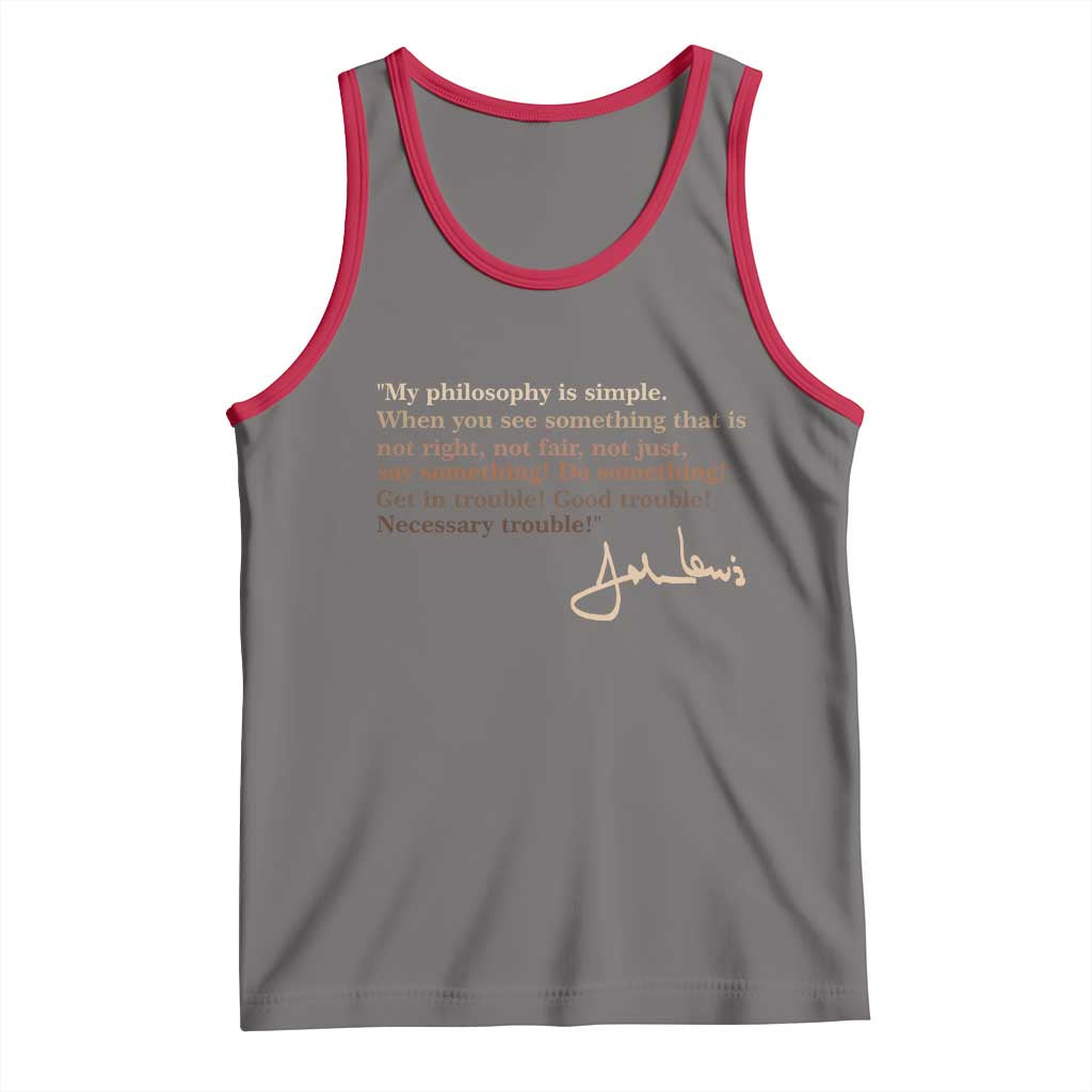 John Lewis Quote Tank Top Black History Month