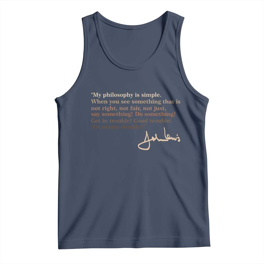 John Lewis Quote Tank Top Black History Month