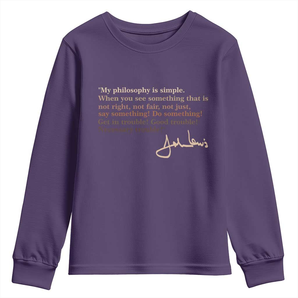 John Lewis Quote Youth Sweatshirt Black History Month