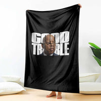 John Lewis Quote Affrican American Throw Blanket Black History Good Trouble
