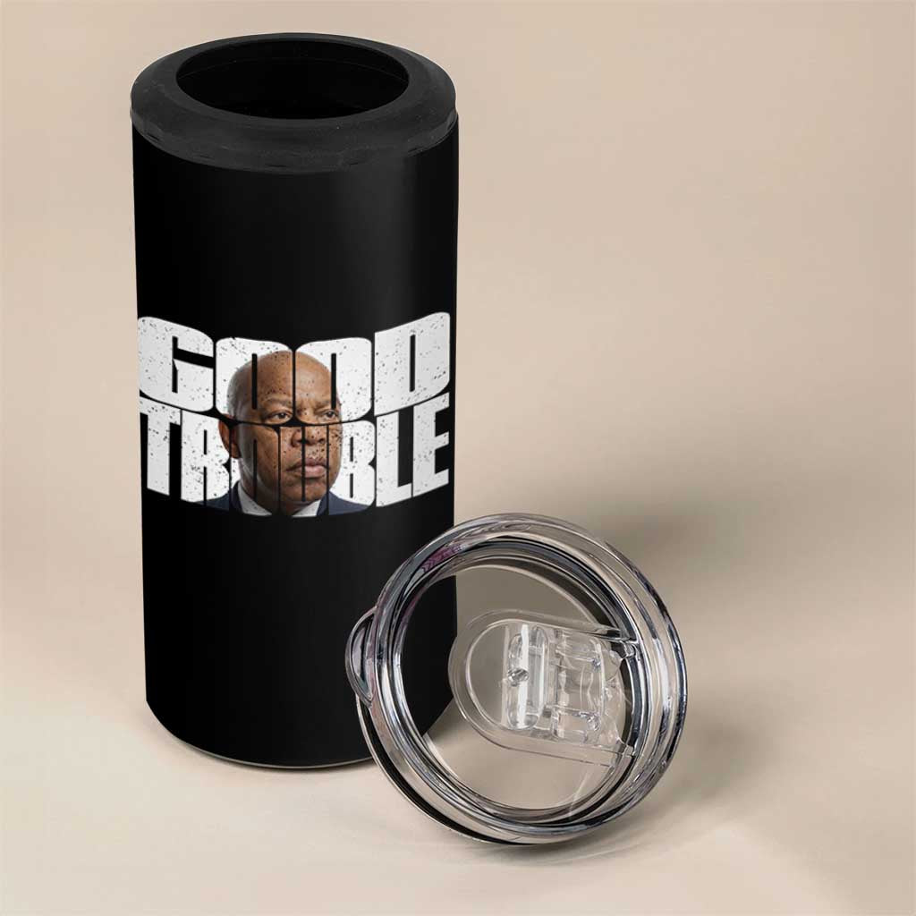 John Lewis Quote Affrican American 4 in 1 Can Cooler Tumbler Black History Good Trouble