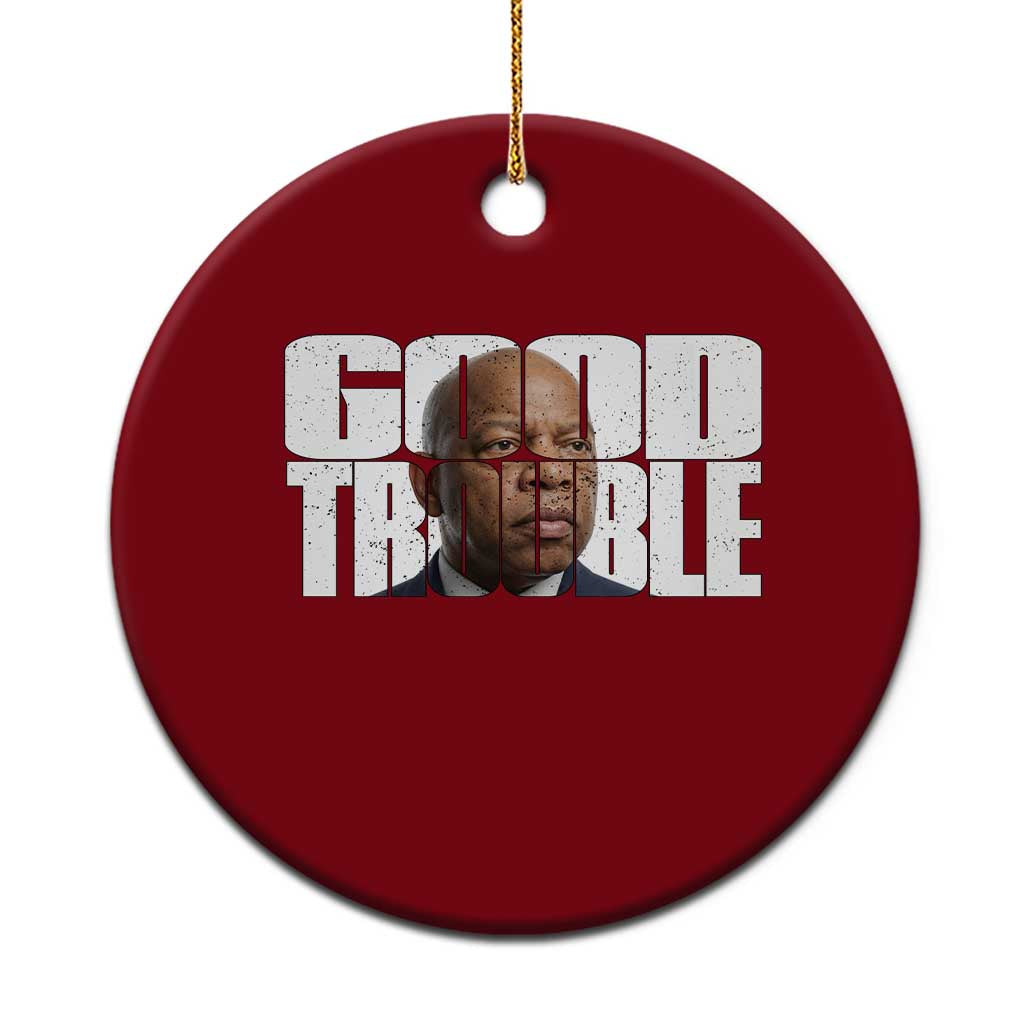 John Lewis Quote Affrican American Ceramic Ornament Black History Good Trouble