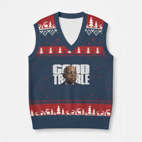 John Lewis Quote Affrican American V-Neck Knit Sweater Vest Black History Good Trouble