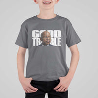 John Lewis Quote Affrican American T Shirt For Kid Black History Good Trouble