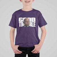 John Lewis Quote Affrican American T Shirt For Kid Black History Good Trouble