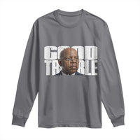 John Lewis Quote Affrican American Long Sleeve Shirt Black History Good Trouble
