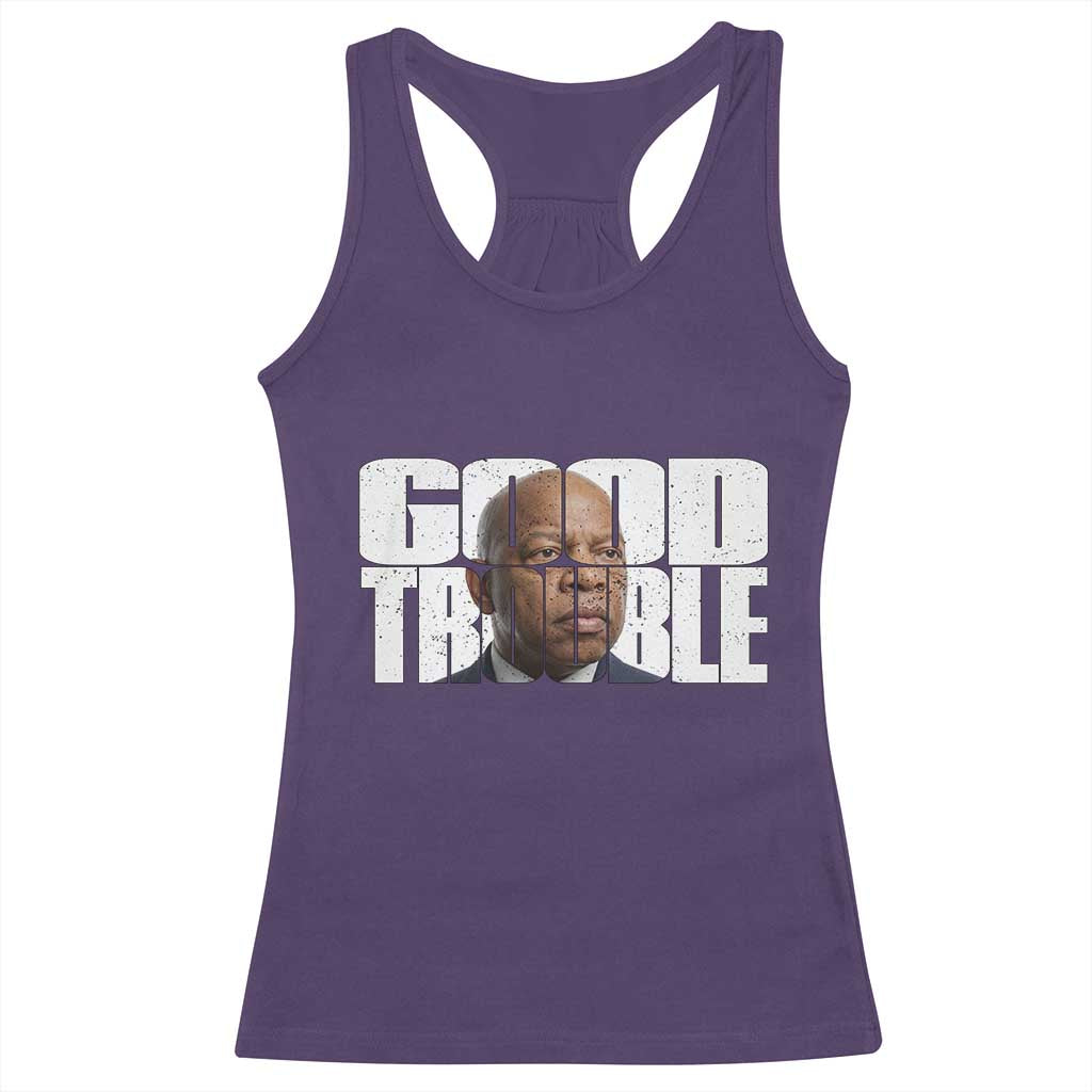 John Lewis Quote Affrican American Racerback Tank Top Black History Good Trouble