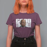 John Lewis Quote Affrican American T Shirt For Women Black History Good Trouble