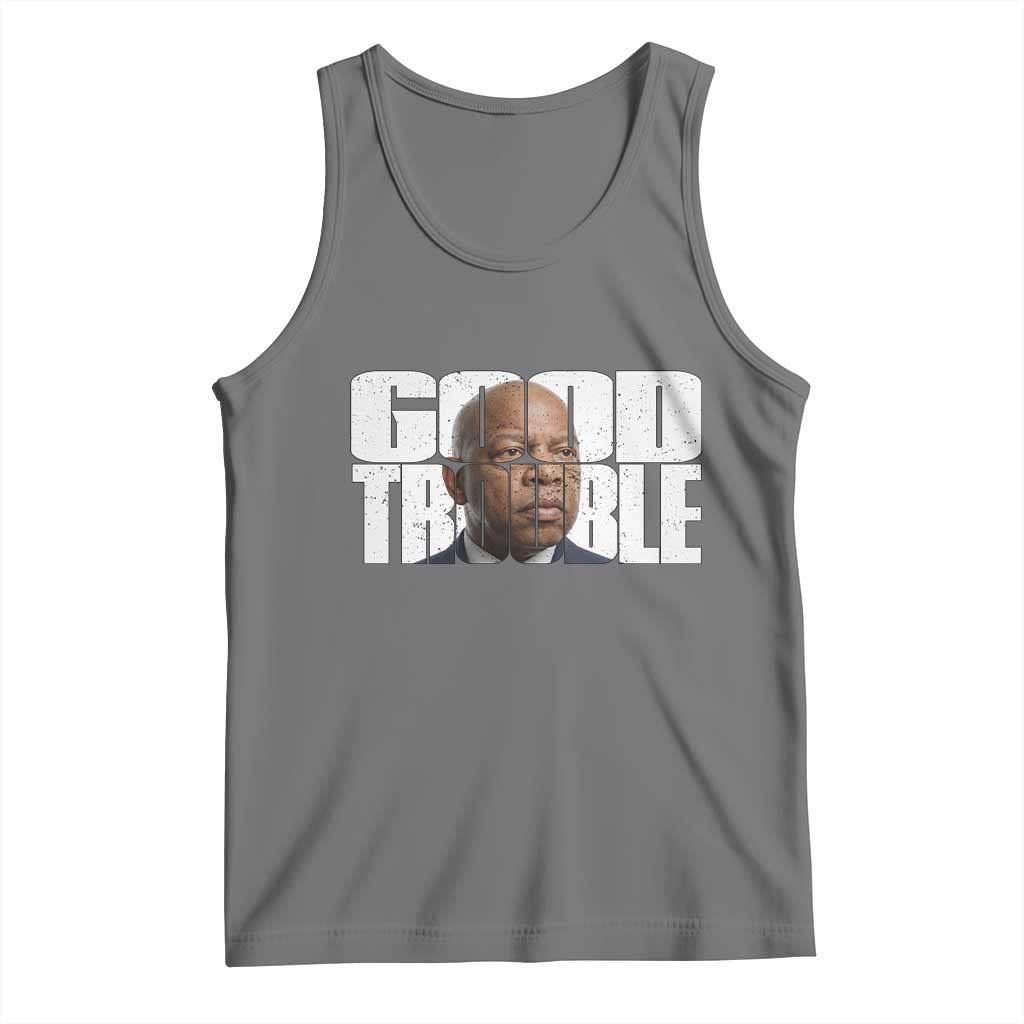 John Lewis Quote Affrican American Tank Top Black History Good Trouble