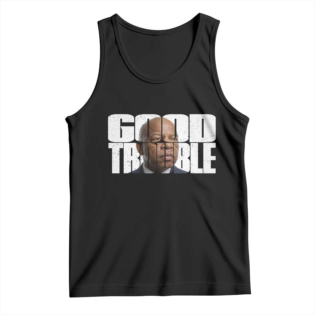 John Lewis Quote Affrican American Tank Top Black History Good Trouble