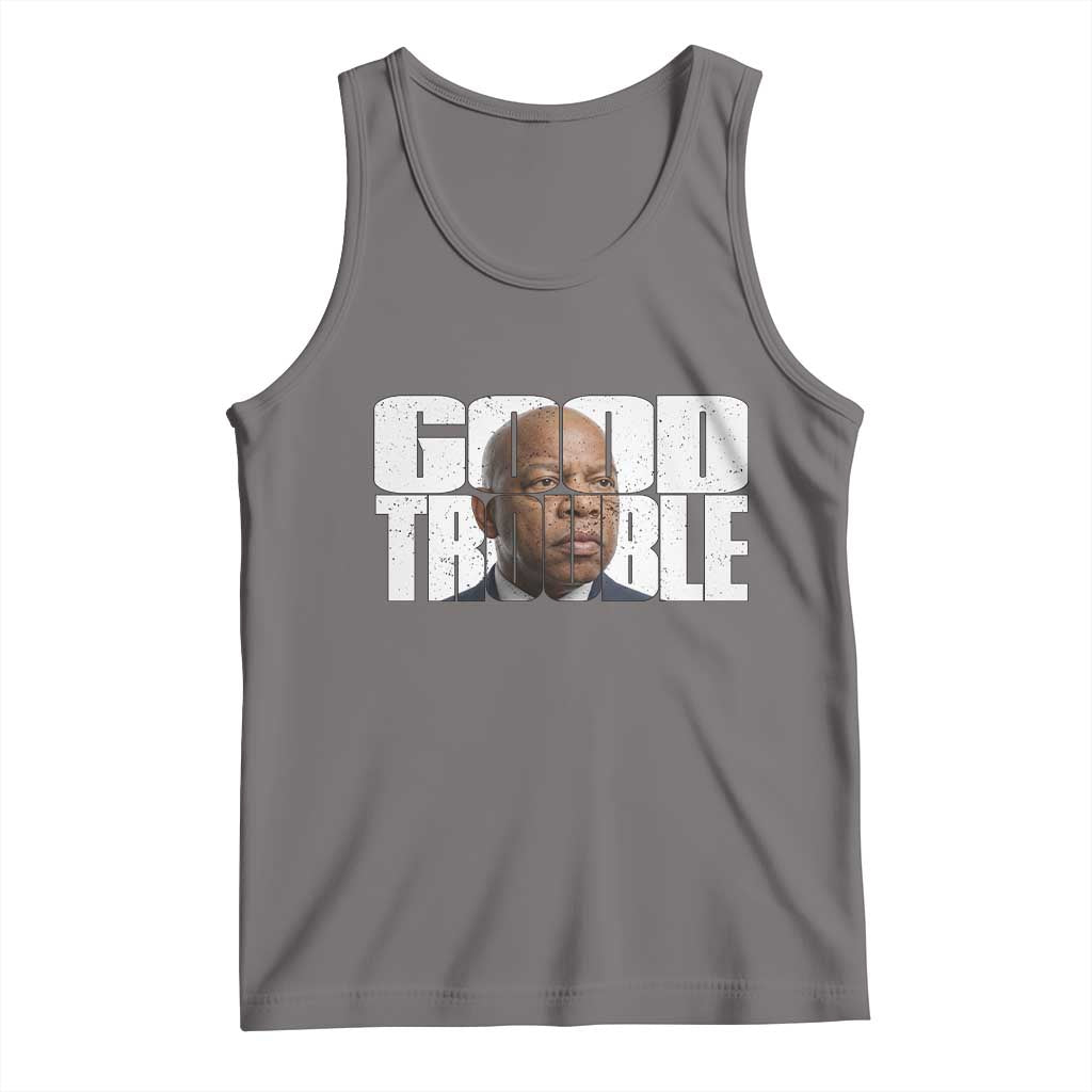 John Lewis Quote Affrican American Tank Top Black History Good Trouble