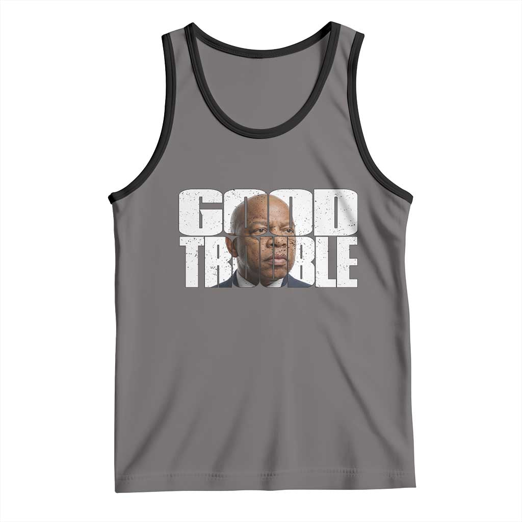 John Lewis Quote Affrican American Tank Top Black History Good Trouble