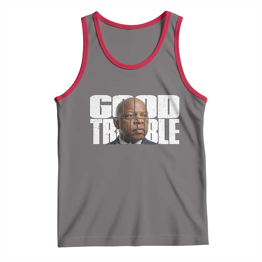 John Lewis Quote Affrican American Tank Top Black History Good Trouble