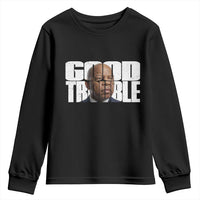 John Lewis Quote Affrican American Youth Sweatshirt Black History Good Trouble