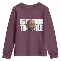 John Lewis Quote Affrican American Youth Sweatshirt Black History Good Trouble