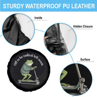 Off To Be Radical Left Scum Spare Tire Cover Funny Frog Anti ICE Political Protest