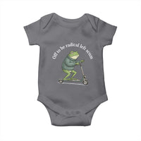 Off To Be Radical Left Scum Baby Onesie Funny Frog Anti ICE Political Protest