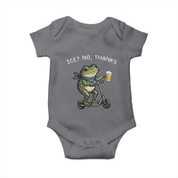 Funny Frog Anti ICE Political Protest Baby Onesie Ice? No Thanks